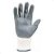 Luva de Segurança com Elastano e PU Nº 9 Cinza e Branco Atopy - Imagem 2