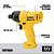 Combo Parafusadeira/Furadeira de Impacto + Parafusadeira de Impacto com 2 Baterias 12V Maleta Tstak Dewalt DCK202C2T-BR - Imagem 4