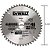 Disco Lâmina de Serra Circular para Alumínio 7.1/4" 184mm x 25mm x 48 Dentes Dewalt DWA03200 - Imagem 3