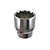 Soquete Estriado 1/2'' Cromo Vanádio 30mm Lotus 6798 - Imagem 2