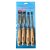 Jogo de Formão Profissional Tipo Goiva Cabo Madeira 6mm 12mm 18mm 24mm 4 Peças Lotus 4013 - Imagem 2