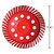 Disco Diamantado de Desbaste Rebolo Turbo 7" 180mm x M14 Lotus Plus 3233 - Imagem 2
