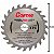 Disco Lâmina de Serra Vídea para Madeira MDF 4.3/8" 110mm x 20mm x 24 Dentes Cortag 60864 - Imagem 2