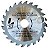 Disco Lâmina de Serra Mármore para Madeira 110mm x 20mm 24 Dentes Lotus 3915 - Imagem 1