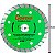 Disco Diamantado para Mármore Granito Eco Turbo 4.3/8" 110mm x 20mm Cortag 60598 - Imagem 1