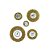 Jogo de Escova Circular para Furadeira com 5 Peças Lotus 4448 - Imagem 2