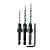 Jogo de Brocas Escareadoras para Parafusadeira 1/4'' x 3,6mm a 4,8mm com 3 Peças Makita A-99661 - Imagem 2