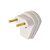 Plug de Sobrepor 2P Macho Saída Lateral 90º 10A/250V Cinza Fame - Imagem 1