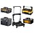 Kit Carro Ajustável Tstak® com 4 Caixas Organizadoras Profunda Gavetas e Alça Longa Metálica DeWalt - Imagem 2