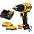 Kit Parafusadeira/Furadeira de Impacto Compacta 1/2'' 90Nm 20V XR Brushless + 2 Baterias 20V XR Powerpack 4Ah DeWalt - Imagem 1