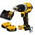 Kit Parafusadeira/Furadeira de Impacto Compacta 1/2'' 90Nm 20V XR Brushless + 2 Baterias 20V XR Powerpack 4Ah DeWalt - Imagem 1
