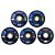 Kit Jogo 5 Discos Flap Madeira Ferro Aço Grão 40 60 80 100 120 Lotus - Imagem 1