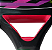 RAQUETE DE BEACH TENNIS JOMA SEVILLA FIBRA DE VIDRO ROSA E LILAS C/ CAPA - Imagem 7
