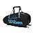 RAQUETEIRA WILSON ULTRA 9 PACK PRETA/AZUL/CINZA - Imagem 2