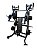 CHEST PRESS FLAT -SUPINO RETA SENTADA ARTICULADA-MF-HAMMER - Imagem 1