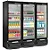 REFRIGERADOR VERTICAL CONVENIENCIA GCVR-1450, PRETO C/ 03 PORTAS - 220V - GELOPAR - Imagem 1