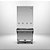 RESFRIADOR DE AGUA INDUSTRIAL 200LITROS 04 INOX 04 TRONEIRA 220V - Imagem 1