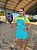 Vestido Beach Sport com Recorte Bi-Safira e Amarelo Neon - Imagem 1