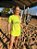 Vestido Beach Sport com Recorte Amarelo Neon - Imagem 1
