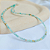 Choker de Amazonita facetada 3mm - Imagem 1