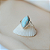 Anel Larimar navete em prata 925 - Imagem 2