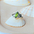 Anel Peridoto navete em prata 925 - Imagem 1