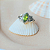 Anel Peridoto navete em prata 925 - Imagem 3