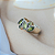 Anel Peridoto em prata 925 - Imagem 2