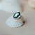 Anel Abalone oval em prata 925 - Imagem 1