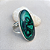 Anel Malaquita em prata 925 - Imagem 2