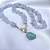 Colar Ágata Blue Lace com Água Marinha - Imagem 2