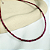 Choker de Rubi facetada 2.5mm - Imagem 1