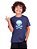 Camiseta Infantil Crack Skull Marinho - Imagem 1