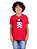 Camiseta Infantil Caveira Boné Vermelha. - Imagem 1