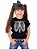 Camiseta Infantil Caveira Esqueleto Preta - Imagem 1