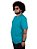 Camiseta Plus Size Básica Azul Turquesa. - Imagem 1