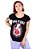 Blusa Gola Redonda Red Princesa Rock Tattoo - Preta - Imagem 1