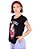 Blusa Gola Redonda Red Princesa Rock Tattoo - Preta - Imagem 3