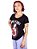 Camiseta Feminina Red Princesa Rock Tattoo - Preta - Imagem 3