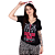 Blusinha Rock Poster Preta - Imagem 1