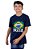 Camiseta Juvenil Brasil Bandeira Copa Marinho - Imagem 3