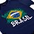 Camiseta Juvenil Brasil Bandeira Copa Marinho - Imagem 2