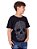Camiseta Juvenil Caveira Escrita Preta jaguar - Imagem 2