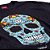 Camiseta Juvenil Caveira Mexicana Preta Jaguar - Imagem 3