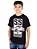 Camiseta Juvenil Moto Caveira Two Wheels Preta - Imagem 1