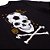 Camiseta Juvenil Brasil Caveira Bola Preta - Imagem 2