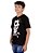 Camiseta Juvenil Brasil Caveira Bola Preta - Imagem 3