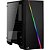 Gabinete gamer aerocool minicylon preto rgb lateral acrilico - Imagem 1