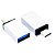Adaptador tipo c macho x usb 3.0 femea adap0071, prata - Imagem 2