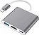 Cabo conversor type c para hdmi 3 em 1 altomex au-596 - Imagem 2